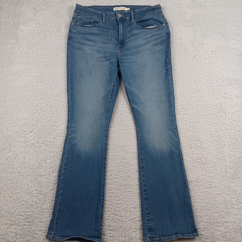 Levi Strauss Signature Bootcut Jean Women 16 Blue Mid Rise Stretch 94364-0111